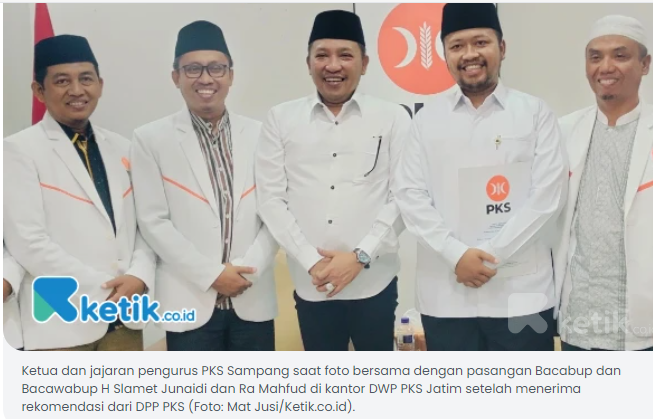 PKS Sampang All Out Menangkan H Slamet Junaidi dan Ra Mahfud di Pilkada 2024