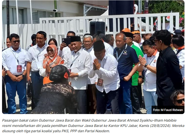 Pilgub Jabar, KPU Nyatakan Berkas Pendaftaran Ahmad Syaikhu-Ilham Habibie Lengkap