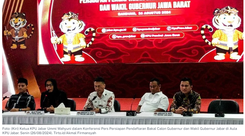 Daftar Lengkap Paslon Pilgub Jabar 2024 & Partai Pengusung