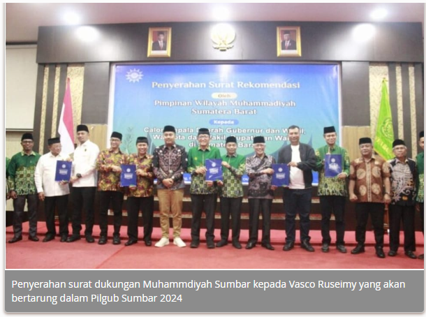 Muhammadiyah Sumbar Dukung Mahyeldi- Vasko Ruseimy Di Pilkada 2024